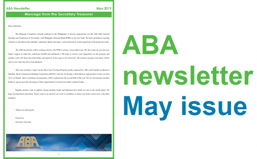 ABA newsletter – May issue