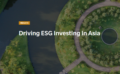 Driving ESG investing in Asia