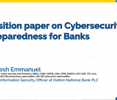 ABA Position Paper on Cybersecurity Preparedness for Banks