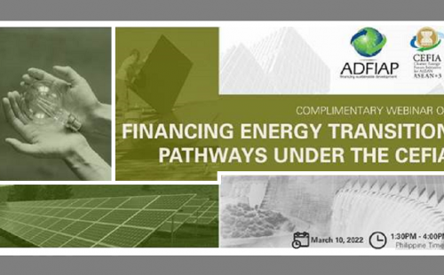 Webinar on Financing Energy Transition Pathways