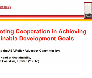 ABA Position Paper on Promoting Cooperation in Achieving Sustainable Development Goals
