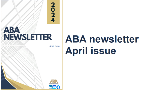 ABA newsletter – April issue available