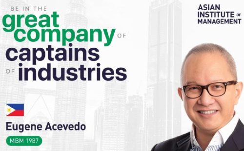 Immediate Past Chairman Eugene S. Acevedo recognized by The Asian Institute of Management